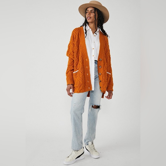 NEW Free People Montana Cable Cardigan - Picture 14 of 14